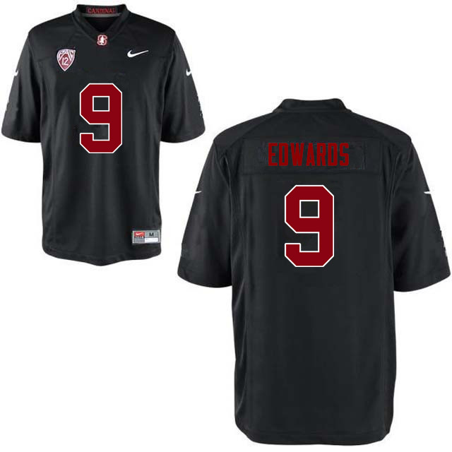 Men Stanford Cardinal #9 Ben Edwards College Football Jerseys Sale-Black - Click Image to Close